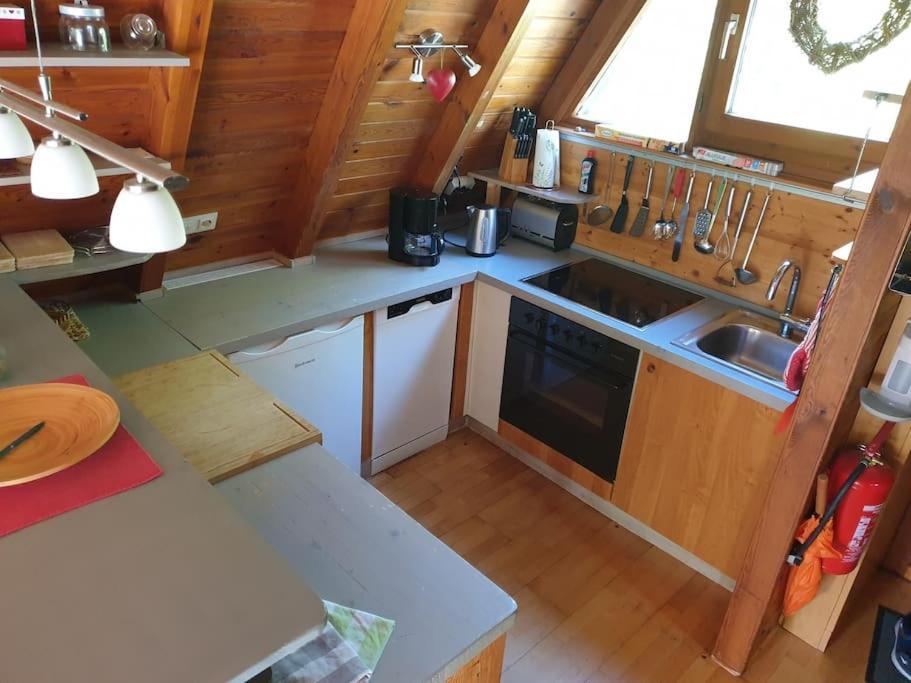 Faßberg Nurdachhaus Mit Kaminofen Und Grossem Grundstueckヴィラ エクステリア 写真